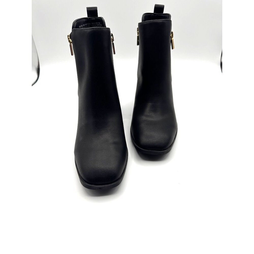Kenneth Cole Reaction Size 8.5M  Ankle Boots Side Zipper Faux Leather - Picture 5 of 10